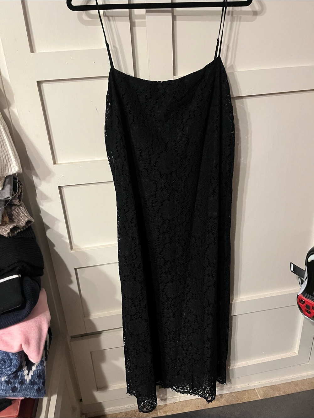 GAP Black Lace Slip Dress